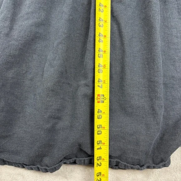 Tommy Bahama Maxi Dress Womens M Black Linen Blend Sundress Tiered Sleeveless - Picture 11 of 12